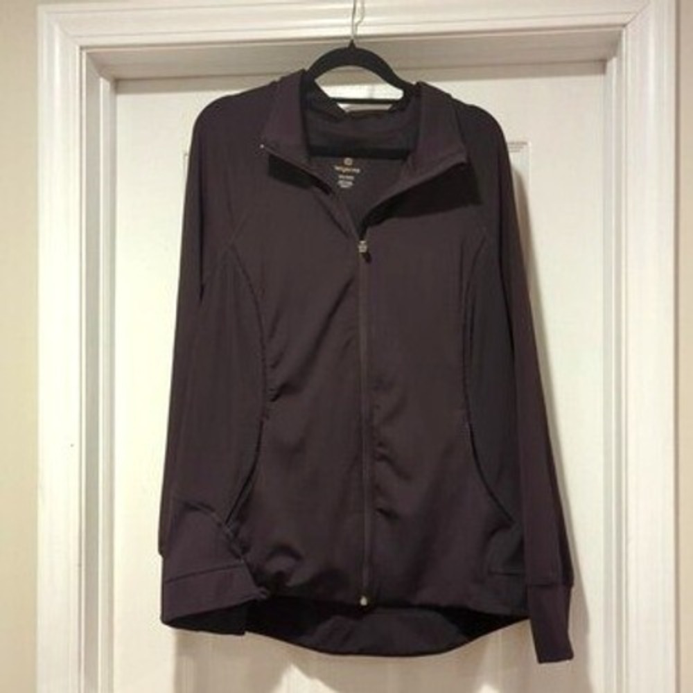 Athletic‎ Zip Jacket Women's 2x Purple Performance Thumbhole Tangerine Active